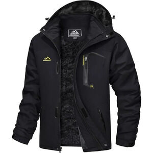 ❤️ Men's Water Resistant Fleece Lined Mountain Windproof  Warm Snow Ski Jacket